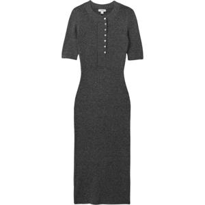 REISS SANDY Ribbed Wool Blend Midi Dress